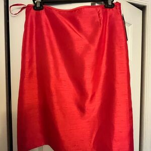 Preston & York Vibrant Red A-Line Skirt